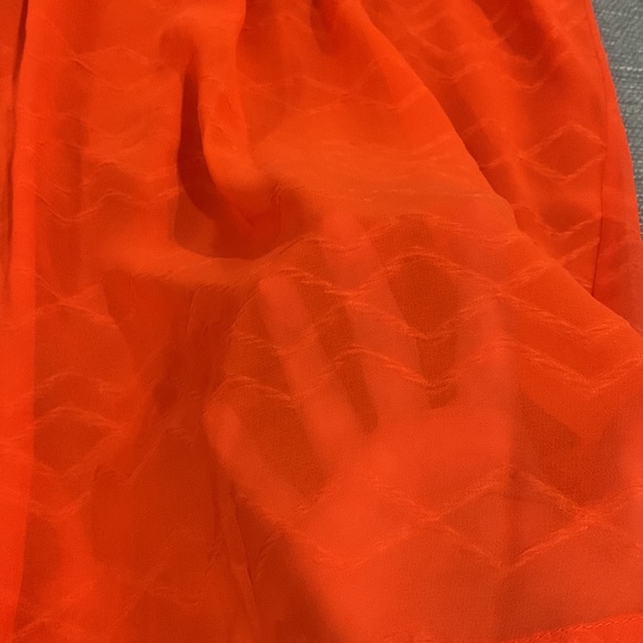 New Directions Orange Smocked Blouse Sz M - Picture 10 of 10